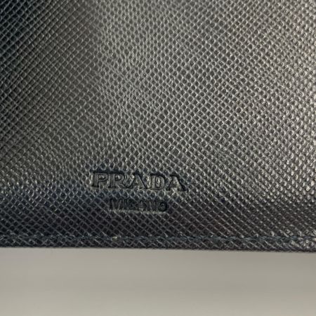 PRADA プラダ ナイロン ラウンドファスナー 二つ折り財布 ブラック 現状渡し
