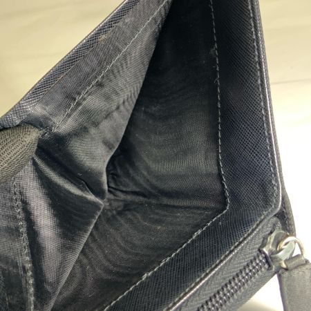 PRADA プラダ ナイロン ラウンドファスナー 二つ折り財布 ブラック 現状渡し