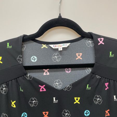 LEONARD レオナール レオナールスポーツ レディース チュニック ロゴ size42 ブラック