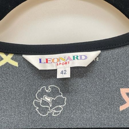 LEONARD レオナール レオナールスポーツ レディース チュニック ロゴ size42 ブラック