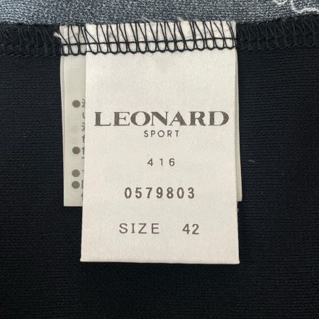 LEONARD レオナール レオナールスポーツ レディース チュニック ロゴ size42 ブラック