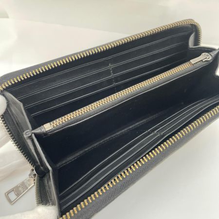 COACH コーチ ラウンドファスナー長財布 シグネチャー  F58112 ブラック