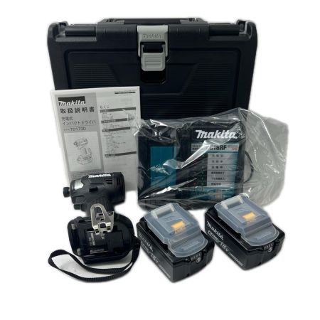 MAKITA マキタ 充電式インパクトドライバ 18V 6Ah バッテリ2本・充電器 ケース付  TD173DRGXB ブラック 未使用品