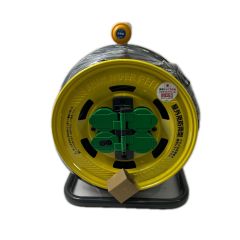 HATAYA シンタイガーレインボーリール　屋外用防雨型　漏電遮断器付 BA-50K イエロー 未使用品 Sランク