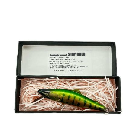 STAY GOLD ステイゴールド ヤマメOB ブラックフラッグ 箱名称相違 BLAKFLAG 60S ルアー ミノー 未使用品