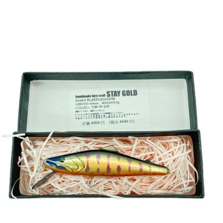 STAY GOLD ステイゴールド ヤマメOB ブラックフラッグ 箱名称相違 BLAKFLAG 60S ルアー ミノー 未使用品