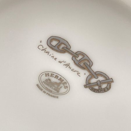 HERMES エルメス 食器 マグカップ シェーヌダンクル プラチナ