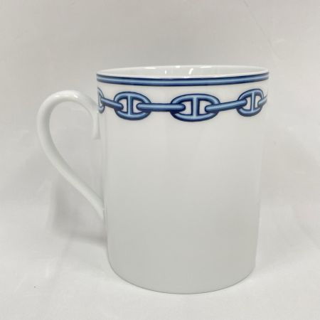 HERMES エルメス 食器 マグカップ シェーヌダンクル オーシャンブルー