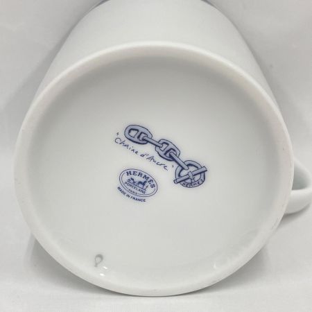 HERMES エルメス 食器 マグカップ シェーヌダンクル オーシャンブルー