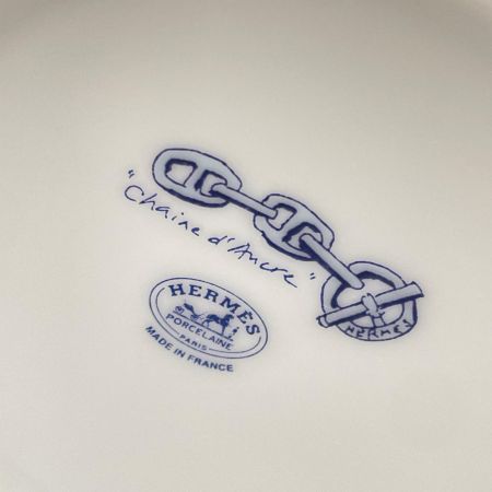 HERMES エルメス 食器 マグカップ シェーヌダンクル オーシャンブルー