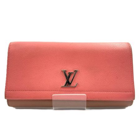 LOUIS VUITTON ルイヴィトン ポルトフォイユ・ロックミー2 長財布 M62364 ピンク×ピンクベージュ
