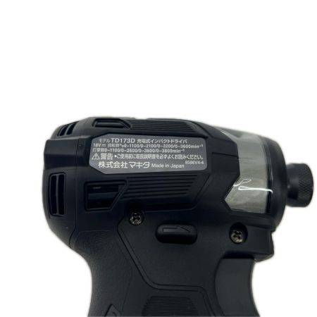 MAKITA マキタ 充電式インパクトドライバ 18V 6Ah バッテリ2本・充電器 ケース付 TD173DRGXB ブラック 未使用品