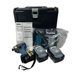 MAKITA マキタ 充電式インパクトドライバ 18V 6Ah バッテリ2本・充電器 ケース付 プレミアムブルー 限定色  TD173DGXPB プレミアムブルー 未使用品 Sランク