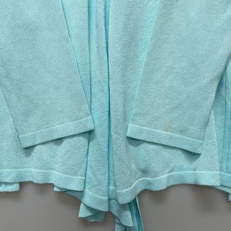 LEONARD レオナール LEONARD SPORT レディース 薄手 サマーニットカーディガン size42 スカイブルー