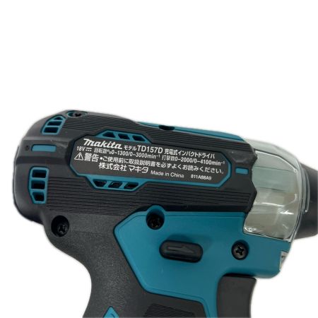 MAKITA マキタ 充電式インパクトドライバ 18V6Ah 充電器・充電池2個・ケース付 TD157DRGX 未使用品