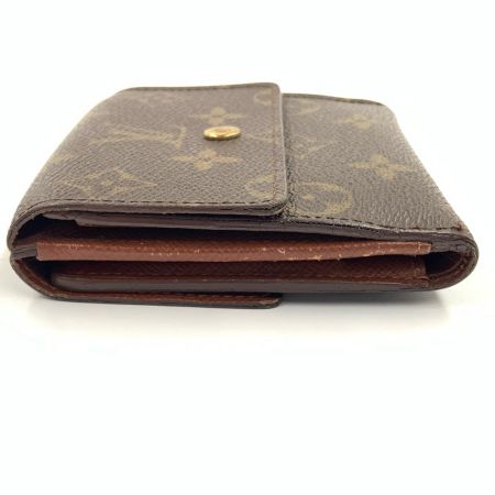 LOUIS VUITTON ルイヴィトン モノグラム ポルトモネビエカルトクレディ Wホック 財布 M61652 ブラウン 現状渡し