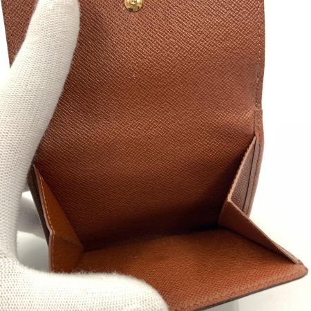 LOUIS VUITTON ルイヴィトン モノグラム ポルトモネビエカルトクレディ Wホック 財布 M61652 ブラウン 現状渡し