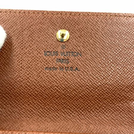 LOUIS VUITTON ルイヴィトン モノグラム ポルトモネビエカルトクレディ Wホック 財布 M61652 ブラウン 現状渡し
