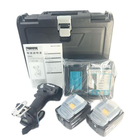 MAKITA マキタ 充電式インパクトドライバ 18V 6Ah バッテリ2本・充電器 ケース付 TD173DRGXB 程度A