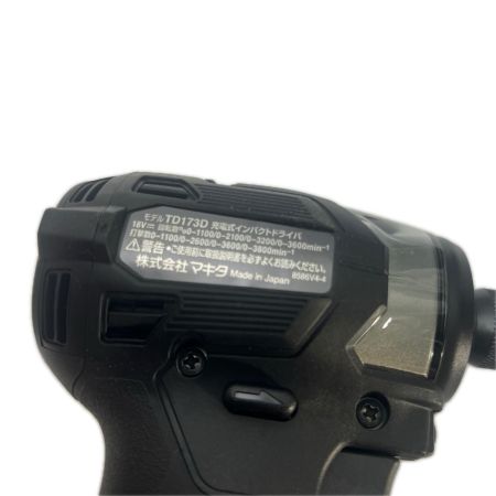 MAKITA マキタ 充電式インパクトドライバ 18V 6Ah バッテリ2本・充電器 ケース付 TD173DRGXB 程度A