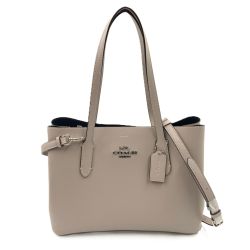 COACH コーチ 2way ショルダーバッグ トートバッグ レザー　 F48733 グレー Bランク