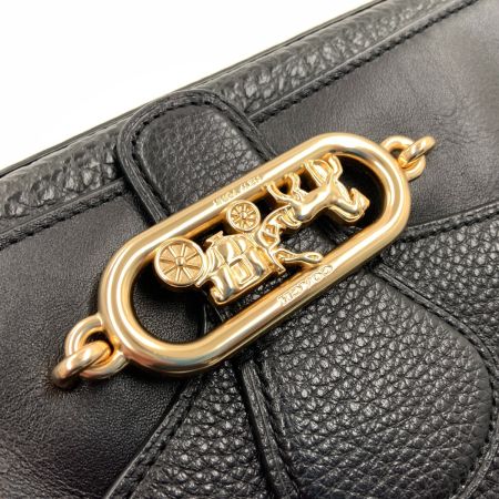 COACH コーチ ホースキャリッジ レザー 2way ショルダーバッグ F91105 ブラウン