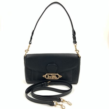 COACH コーチ ホースキャリッジ レザー 2way ショルダーバッグ F91105 ブラウン