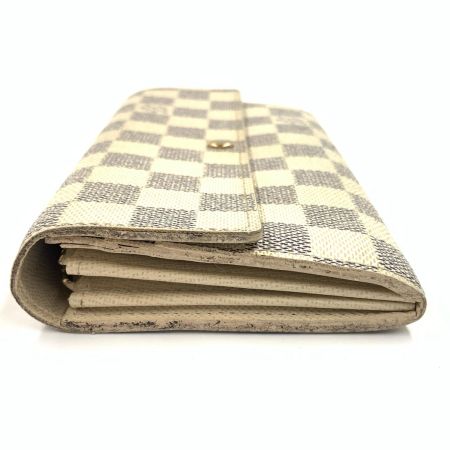 LOUIS VUITTON ルイヴィトン ダミエ アズール ポルトフォイユ サラ 二つ折り長財布 N61735 ホワイト CA2009