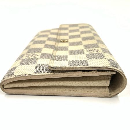 LOUIS VUITTON ルイヴィトン ダミエ アズール ポルトフォイユ サラ 二つ折り長財布 N61735 ホワイト CA2009