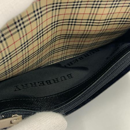 BURBERRY バーバリー ノバチェック 二つ折り長財布  ブラック 箱付き
