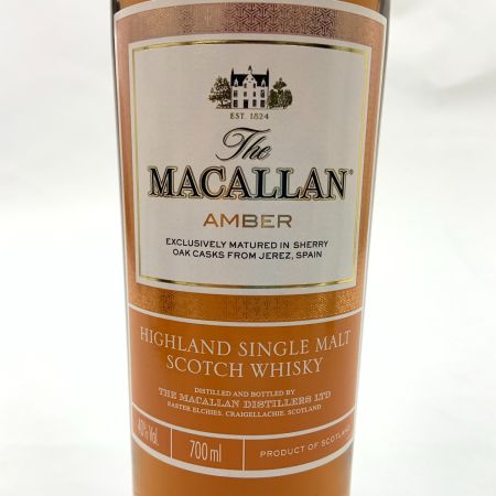 The MACALLAN マッカラン AMBER 1824 シリーズ 700ml 40%   未開栓