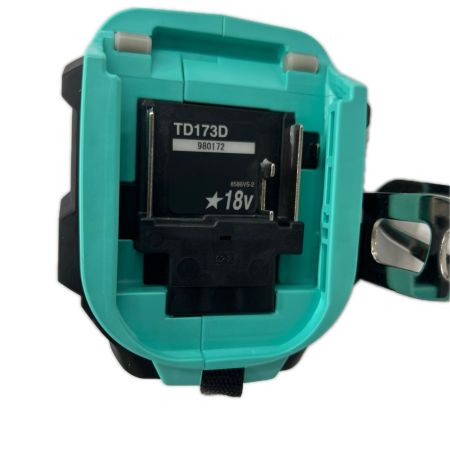 MAKITA マキタ 充電式インパクトドライバ 18V 6Ah バッテリ2本・充電器 ケース付 TD173DGXTB ターコイズブルー 未使用