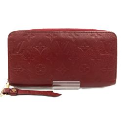 LOUIS VUITTON ルイヴィトン モノグラム アンプラント ジッピー ウォレット ラウンドファスナー長財布 M60549 レッド Cランク