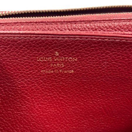 LOUIS VUITTON ルイヴィトン モノグラム アンプラント ジッピー ウォレット ラウンドファスナー長財布 M60549 レッド