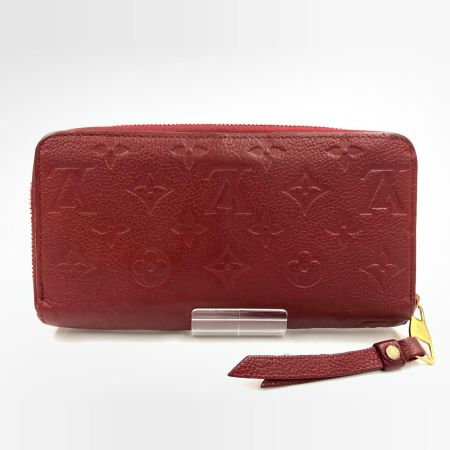 LOUIS VUITTON ルイヴィトン モノグラム アンプラント ジッピー ウォレット ラウンドファスナー長財布 M60549 レッド
