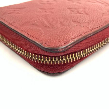 LOUIS VUITTON ルイヴィトン モノグラム アンプラント ジッピー ウォレット ラウンドファスナー長財布 M60549 レッド