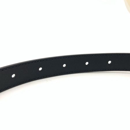 GUCCI グッチ GGマーモント ダブルG フェイクパール レザー バックルベルト ブラック