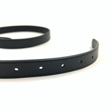 GUCCI グッチ GGマーモント ダブルG フェイクパール レザー バックルベルト ブラック