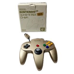 Nintendo ニンテンドウ Nintendo 64 コントローラーブロス ゴールド NUS-05 Aランク