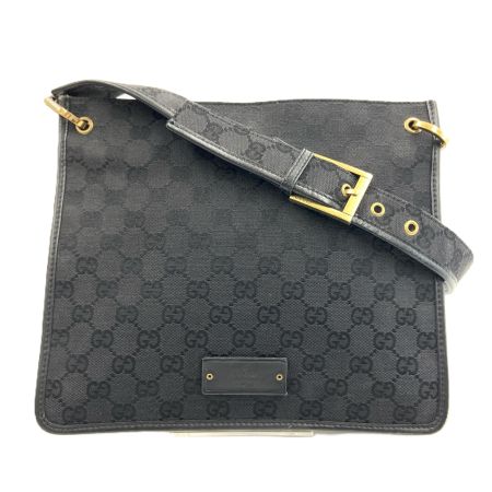 GUCCI グッチ GGキャンバス ショルダーバッグ 91762 ブラック