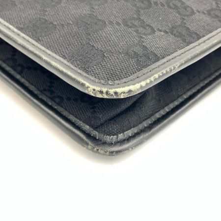 GUCCI グッチ GGキャンバス ショルダーバッグ 91762 ブラック