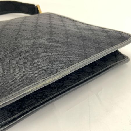 GUCCI グッチ GGキャンバス ショルダーバッグ 91762 ブラック