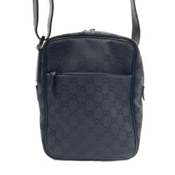 GUCCI グッチ GGキャンバス ショルダーバッグ 03136 ブラック Bランク