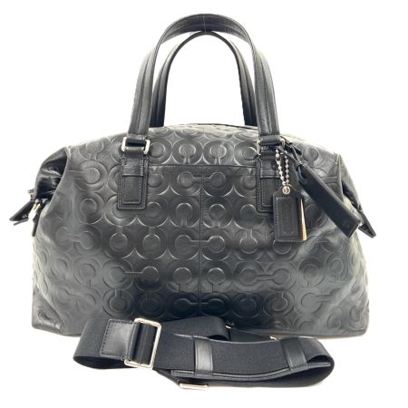 COACH コーチ オプアート ボストンバッグ ハンドバッグ  77182 ブラック