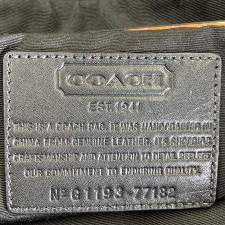 COACH コーチ オプアート ボストンバッグ ハンドバッグ  77182 ブラック
