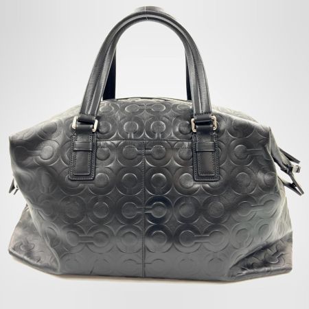 COACH コーチ オプアート ボストンバッグ ハンドバッグ  77182 ブラック