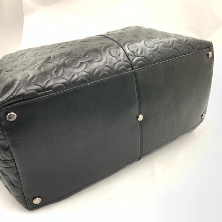 COACH コーチ オプアート ボストンバッグ ハンドバッグ  77182 ブラック