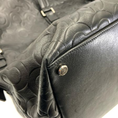 COACH コーチ オプアート ボストンバッグ ハンドバッグ  77182 ブラック