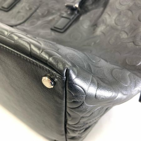 COACH コーチ オプアート ボストンバッグ ハンドバッグ  77182 ブラック