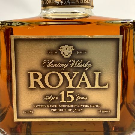 【北海道内限定発送】 SUNTORY サントリー ウイスキー ローヤル 15年 ゴールドラベル 750ml 43% 未開栓 未開栓